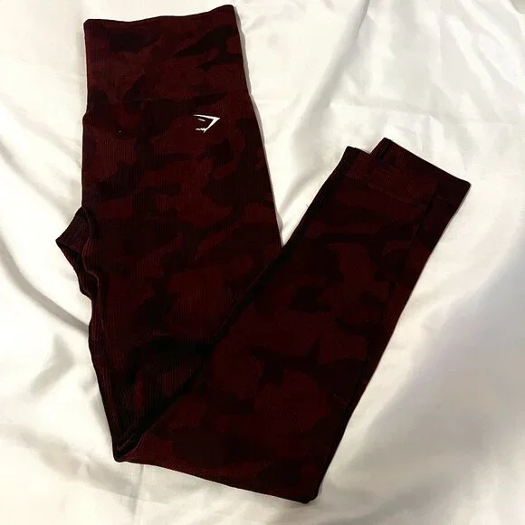 Gymshark Adapt Camo Seamless Ribbed Leggings - Picture 2 of 6